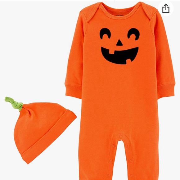 Carter’s Halloween Bodysuit & Cap Pajama Set 18m - Picture 2 of 7
